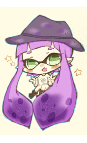 紫イカちゃん プリ画像