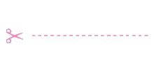 キリトリ ピンクの画像(ハサミに関連した画像)