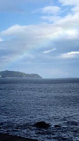 海と虹 プリ画像