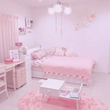 ラブリー 可愛い 部屋 白 ピンク 髪型トレンド