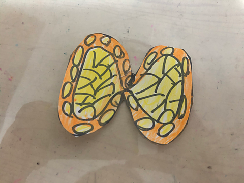 煉獄さんの私が作ったオリジナル蝶の🦋髪飾りの画像 プリ画像