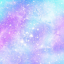 水色と紫の宇宙柄の画像(ポエム 水色に関連した画像)