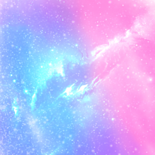 ピンクと紫の宇宙柄の画像(ｵｼｬﾚ 宇宙に関連した画像)