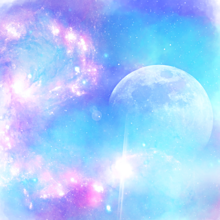 紫と青の宇宙柄の画像(オシャレ 宇宙に関連した画像)