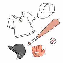野球イラスト⚾︎の画像(グローブ 野球 イラストに関連した画像)