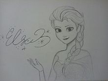 エルサ 描いてみたの画像(アナと雪の女王に関連した画像)