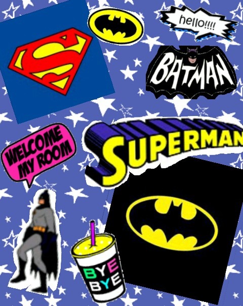 素材 バットマン スーパーマン 加工画 アメリカン ポップの画像1点 完全無料画像検索のプリ画像 Bygmo