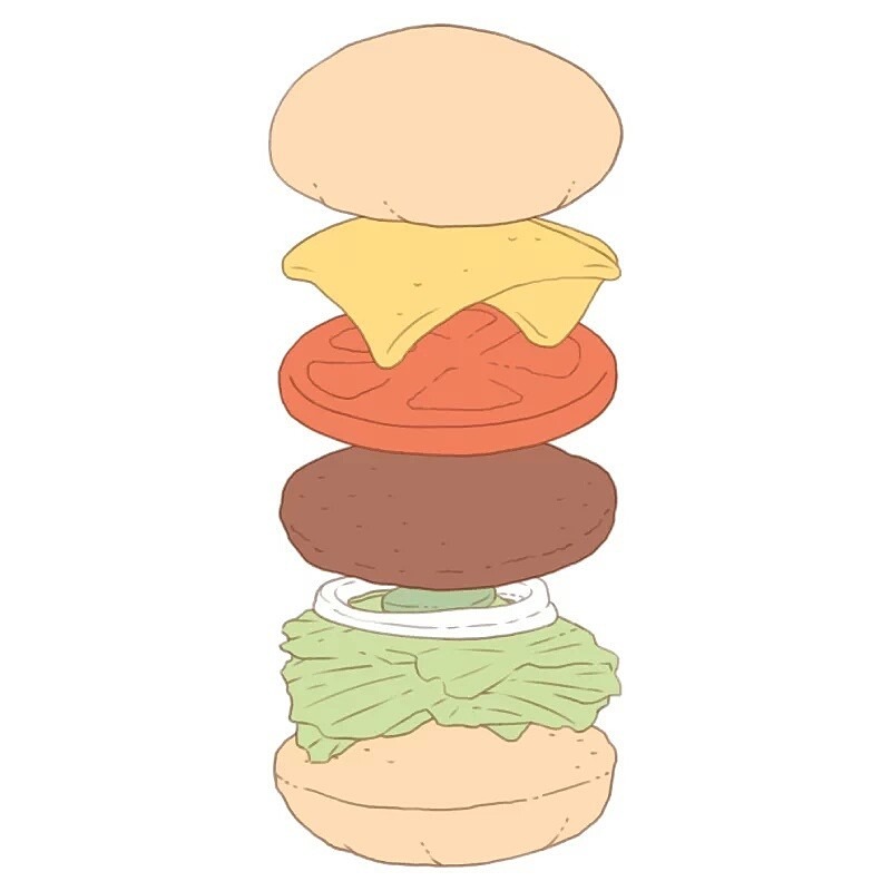 かわいい イラスト ハンバーガー 食べ物の画像12点 完全無料画像検索のプリ画像 Bygmo