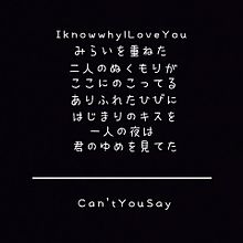 Can't You Sayの画像((嘘)に関連した画像)