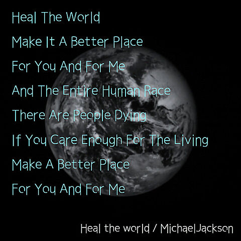 Heal the world   MJの画像(プリ画像)