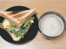 朝飯　トーストサンドの画像(サンドイッチに関連した画像)