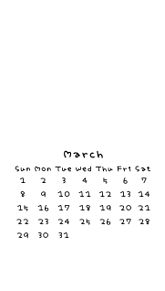 3月 カレンダーの画像(2020年に関連した画像)