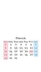 3月 カレンダー ロック画面の画像9点 完全無料画像検索のプリ画像 Bygmo