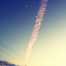 飛行機雲✈の画像(飛行機雲に関連した画像)