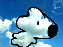 アイカツと空    雲とキャラクター プリ画像