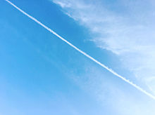 飛行機雲 プリ画像