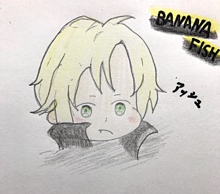 BANANA FISHのアッシュを描いてみた！の画像(bananaに関連した画像)