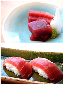本マグロ 刺し身とお寿司の画像(#お寿司に関連した画像)