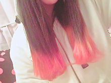 髪の毛ピンクに染めましたとさ。 プリ画像