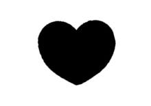 キンブレ　うちわ　素材　ハートの画像(キンブレ ハート 素材に関連した画像)
