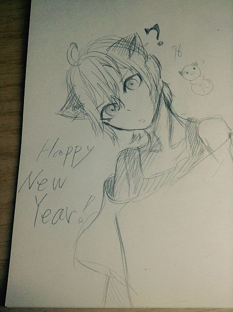 HappyNew Year!困り顔96ちゃん！の画像(プリ画像)