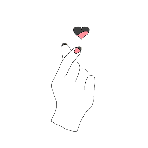 人気ダウンロード 韓国 アイコン 可愛い 指ハート イラスト かわいい