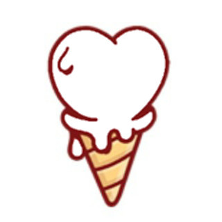 ハート アイスクリームの画像(プリ画像)
