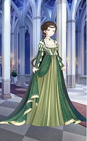 ルネサンスの美(グリーン)の画像(中世 ドレスに関連した画像)