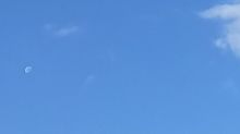 青空　月　雲の画像(景色 秋に関連した画像)