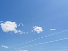 風景　空模様　飛行機雲の画像(色々に関連した画像)