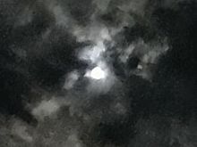 夜の空　満月　雲の画像(満月に関連した画像)