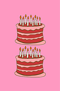 バースデーケーキの画像(HAPPYBIRTHDAYに関連した画像)