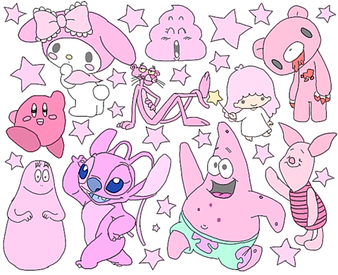 ピンクのキャラクター描きました 完全無料画像検索のプリ画像 Bygmo