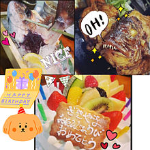 2014/4/26ディナー 魚釣（福岡）の画像(誕生日ケーキに関連した画像)