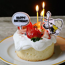 かわいいスヌーピー おしゃれ 誕生日ケーキの画像(誕生日ケーキに関連した画像)
