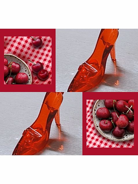 深紅とひまわりYELLOWのガラスの靴❤💛の画像 プリ画像