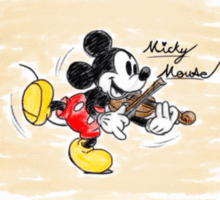 ミッキーマウスの画像(バイオリンに関連した画像)