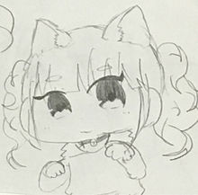 猫耳の女の子描いてみたの画像(猫耳に関連した画像)