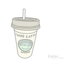 caffe latte プリ画像