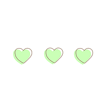 ポエム素材 ペア画 恋愛 ハート 緑こたぬきの画像(こたぬきに関連した画像)