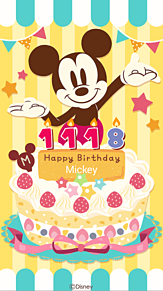 ♡Happy Birthday♡の画像(11月18日 ミッキーに関連した画像)