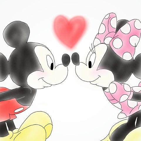 割引クーポン ミッキーとミニーの絵 Disney 絵画 タペストリ