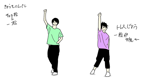 踊ってみたをおそ松さん化の画像(プリ画像)