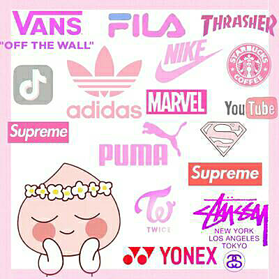 #ロゴ#韓国風#pinkの画像(プリ画像)