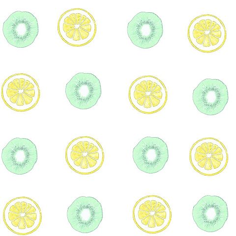 背景素材 レモン キウイフルーツの画像(プリ画像)