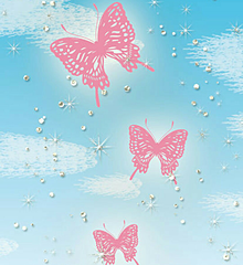 ピンクの蝶の画像(恋愛運に関連した画像)