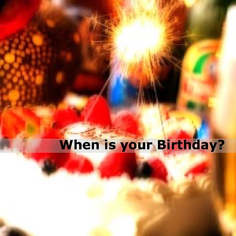 あなたの誕生日はいつ?の画像(プリ画像)