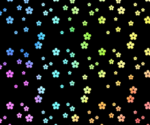 背景素材〈花/虹色〉の画像(虹色  背景に関連した画像)