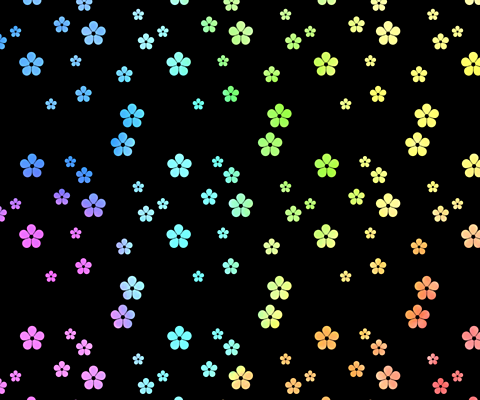 背景素材〈花/虹色〉の画像 プリ画像