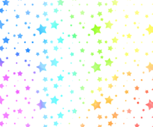 素材〈星/虹色〉の画像(虹色  背景に関連した画像)